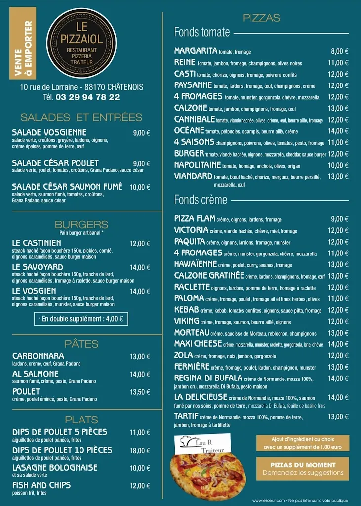 Menu_Le Pizzaiol_Châtenois_image_1