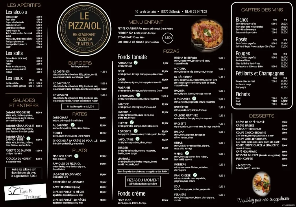 Menu_Le Pizzaiol_Châtenois_image_2