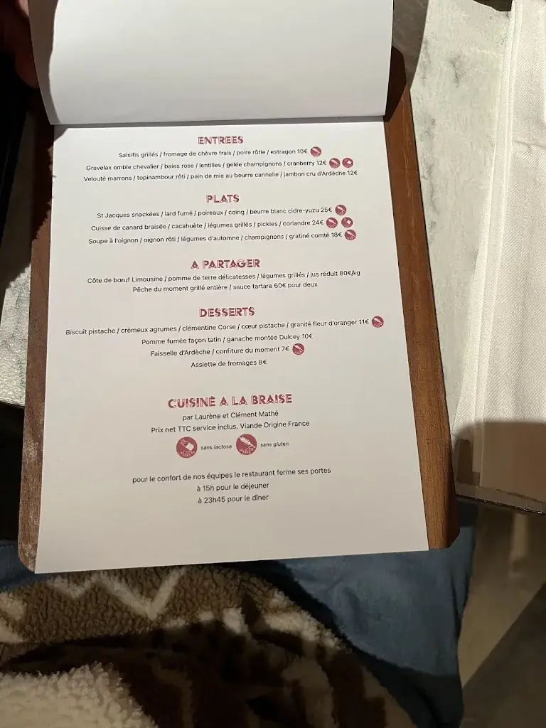 Menu_La Cage Aux Fleurs_Tain-l'Hermitage_image_1