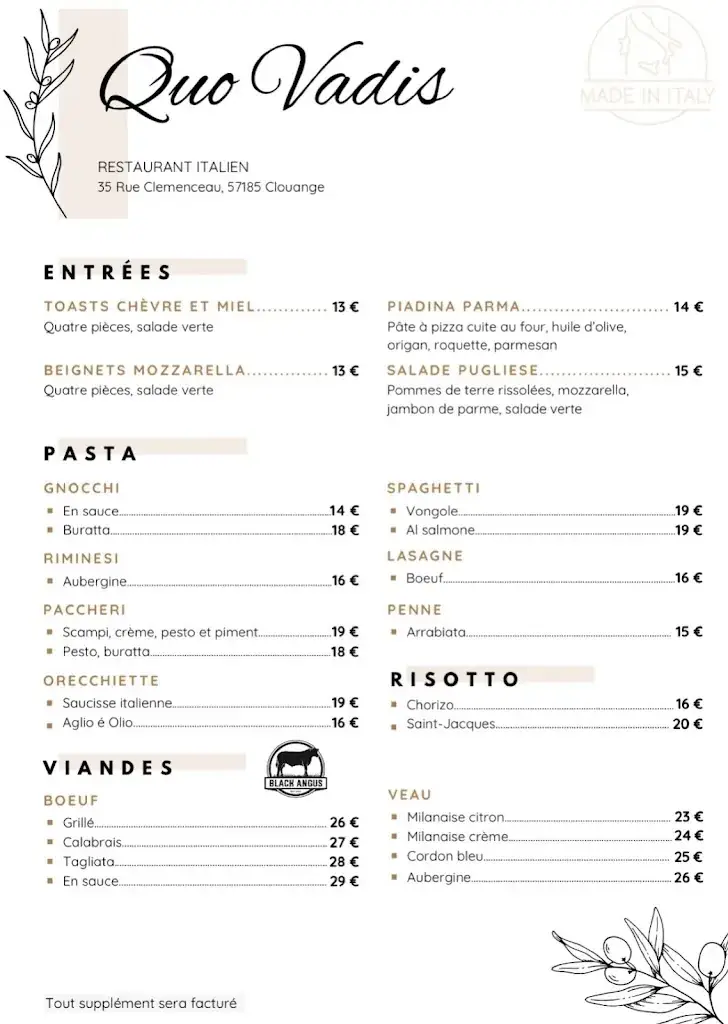 Menu_Quo Vadis_Clouange_image_1