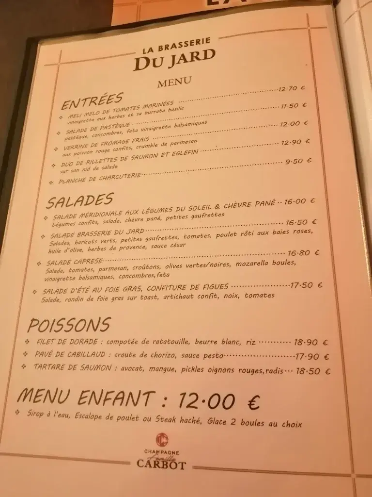 Menu_La Brasserie du Jard_Châlons-en-Champagne_image_1