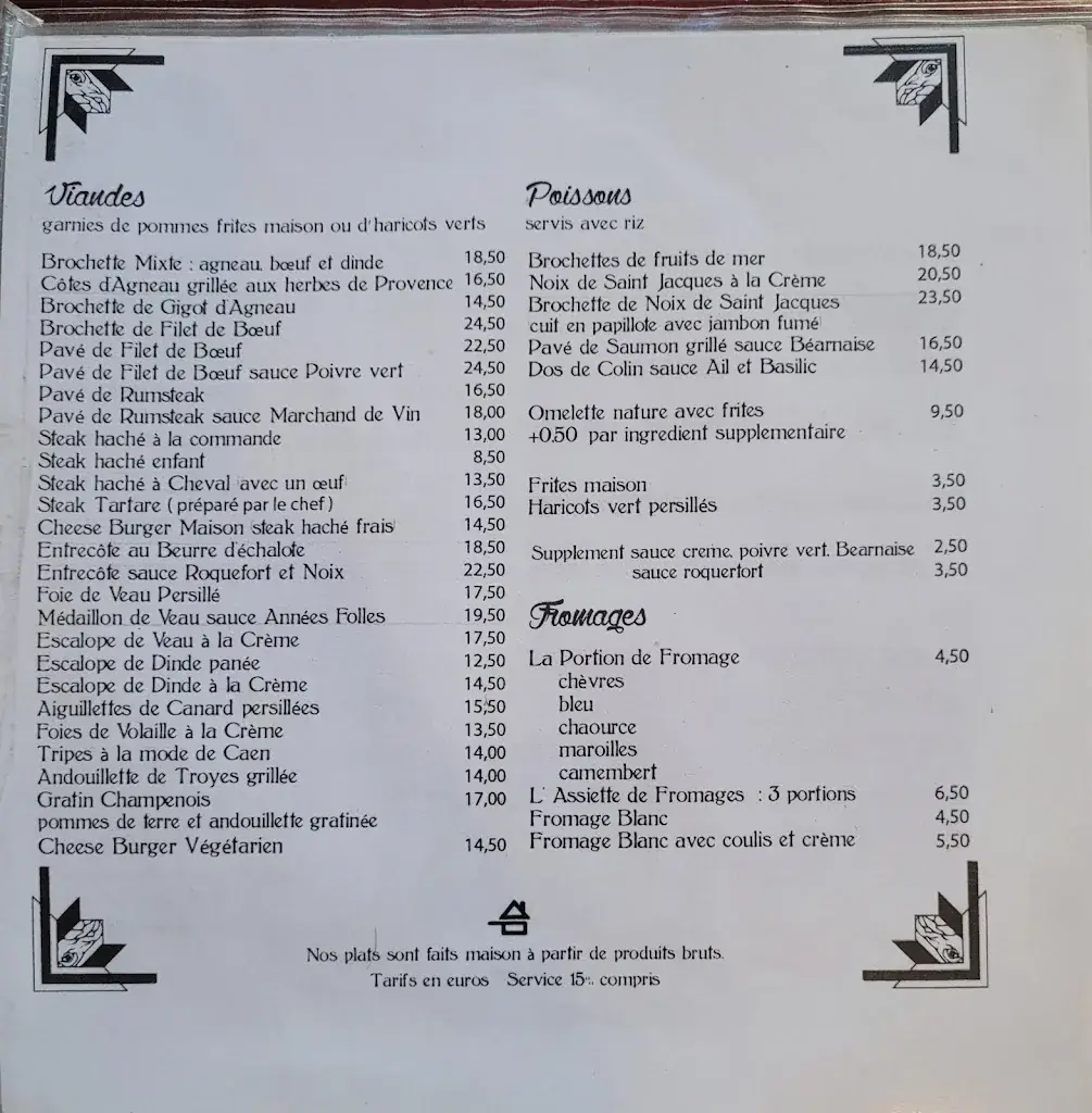Menu_Restaurant Les Années Folles_Châlons-en-Champagne_image_4