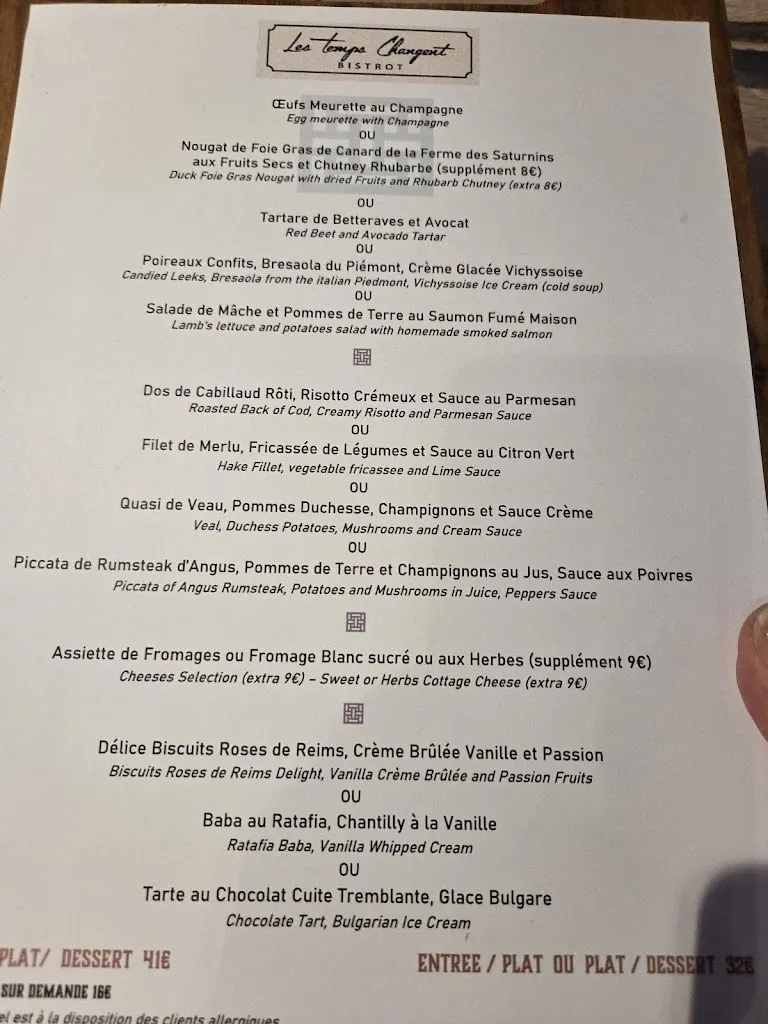 Menu_Les Temps Changent_Châlons-en-Champagne_image_2