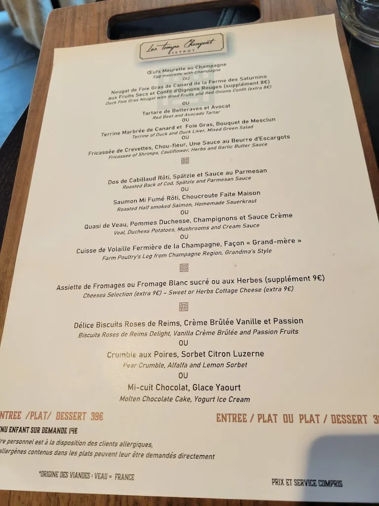 Menu_Les Temps Changent_Châlons-en-Champagne_image_3