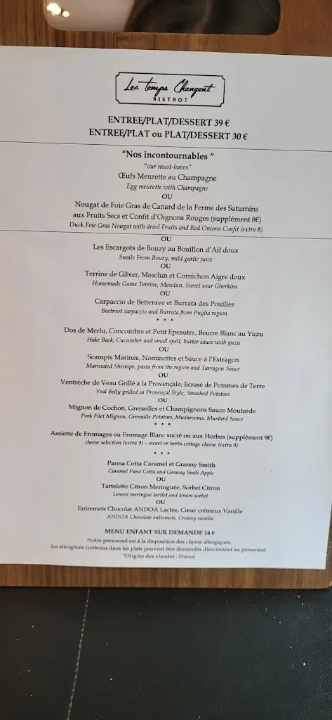 Menu_Les Temps Changent_Châlons-en-Champagne_image_4