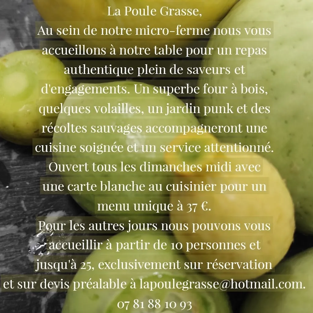 Menü_La Poule Grasse_Chantemerle-les-Blés_Bild_2