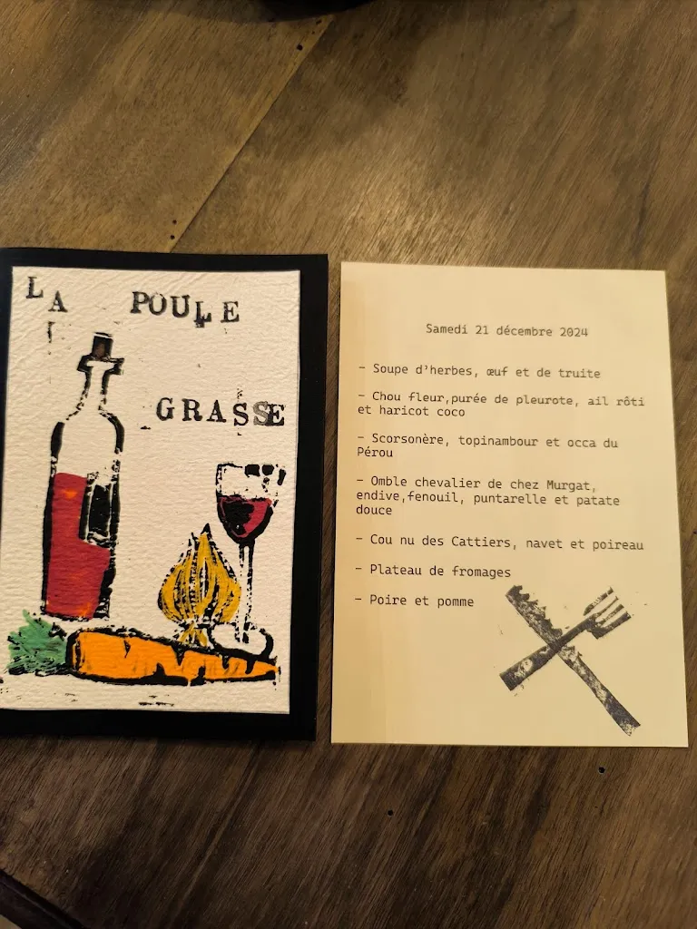 Menü_La Poule Grasse_Chantemerle-les-Blés_Bild_3