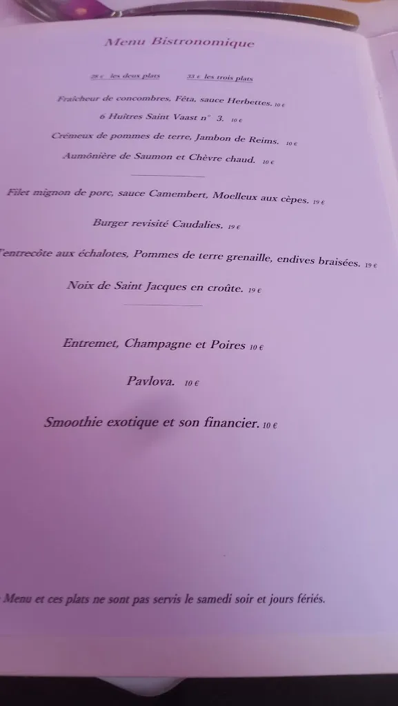 Menu_Les Caudalies_Châlons-en-Champagne_immagine_1