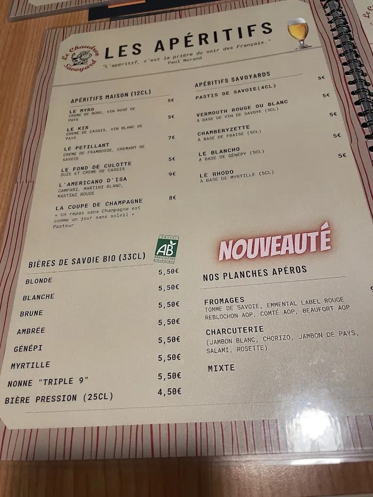 Menu_Le Chaudron Savoyard_Châlons-en-Champagne_image_3
