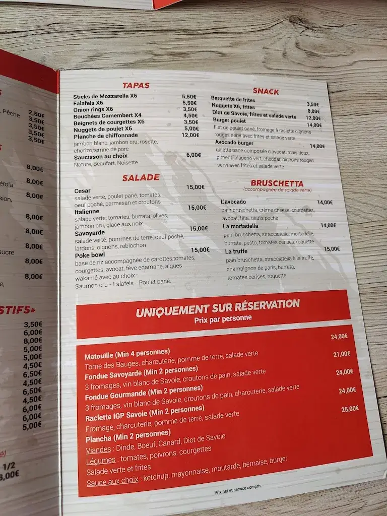 Snack Bar L'Ecureuil restaurant in Allevard