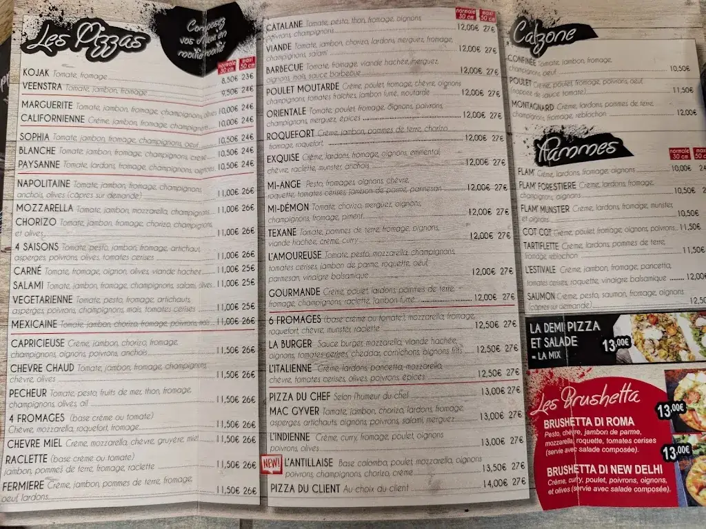 Menu_Veenstra Pizza Snack_Courcelles-Chaussy_image_1