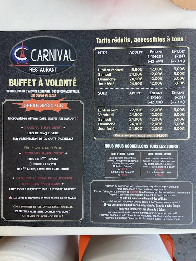 Menu_Carnival Reims_Cormontreuil_image_2