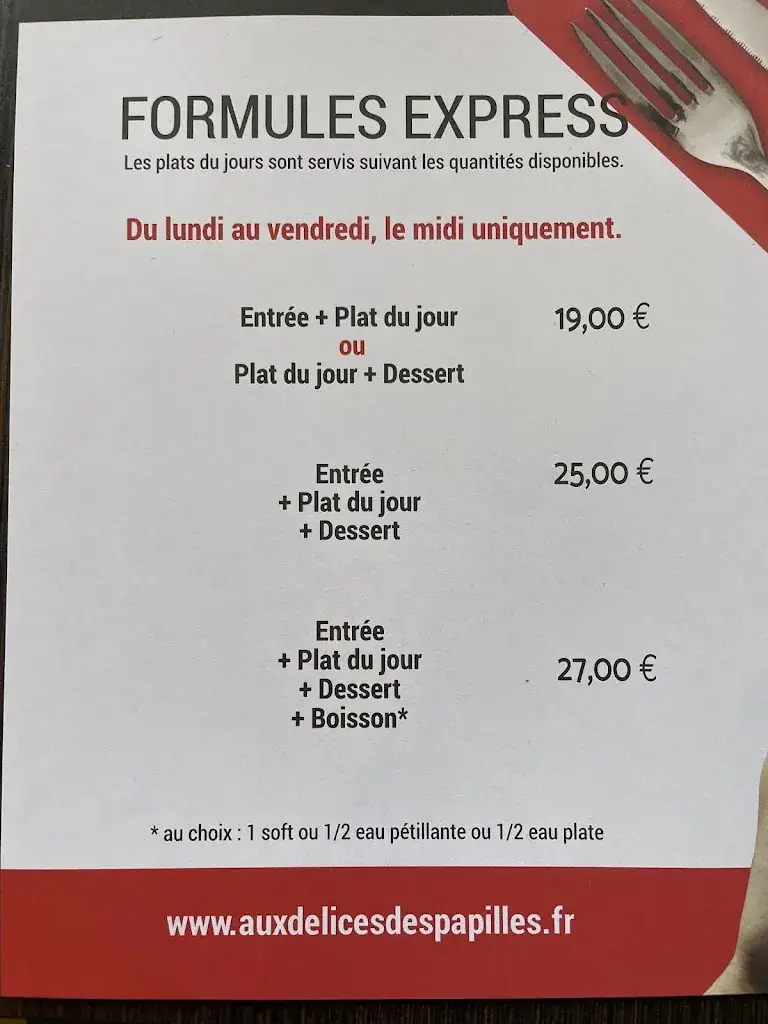 Menu_Aux Délices des Papilles Reims-Cormontreuil_Cormontreuil_image_1