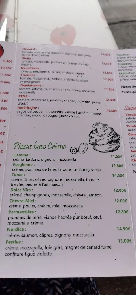 Menu_La Ruota - Pizzéria au feu de bois à CUSTINES_Custines_image_4