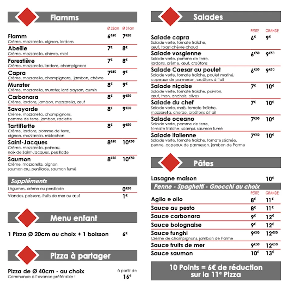 Menu_Casa FoZi Restaurant Italien Pizzeria Crehange_Créhange_imagen_2