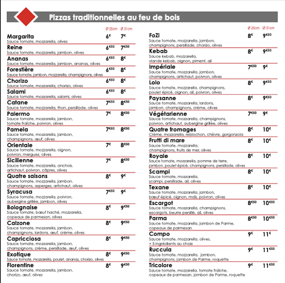 Menu_Casa FoZi Restaurant Italien Pizzeria Crehange_Créhange_imagen_3