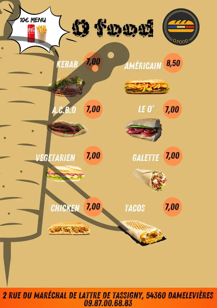 Menu_O.FOOD DAMELEVIERES_Damelevières_image_1