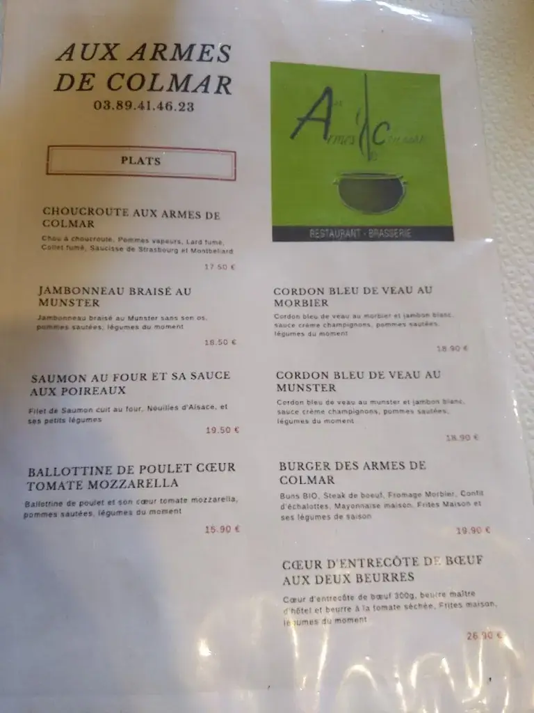 Menu_Aux Armes de Colmar_Colmar_image_3
