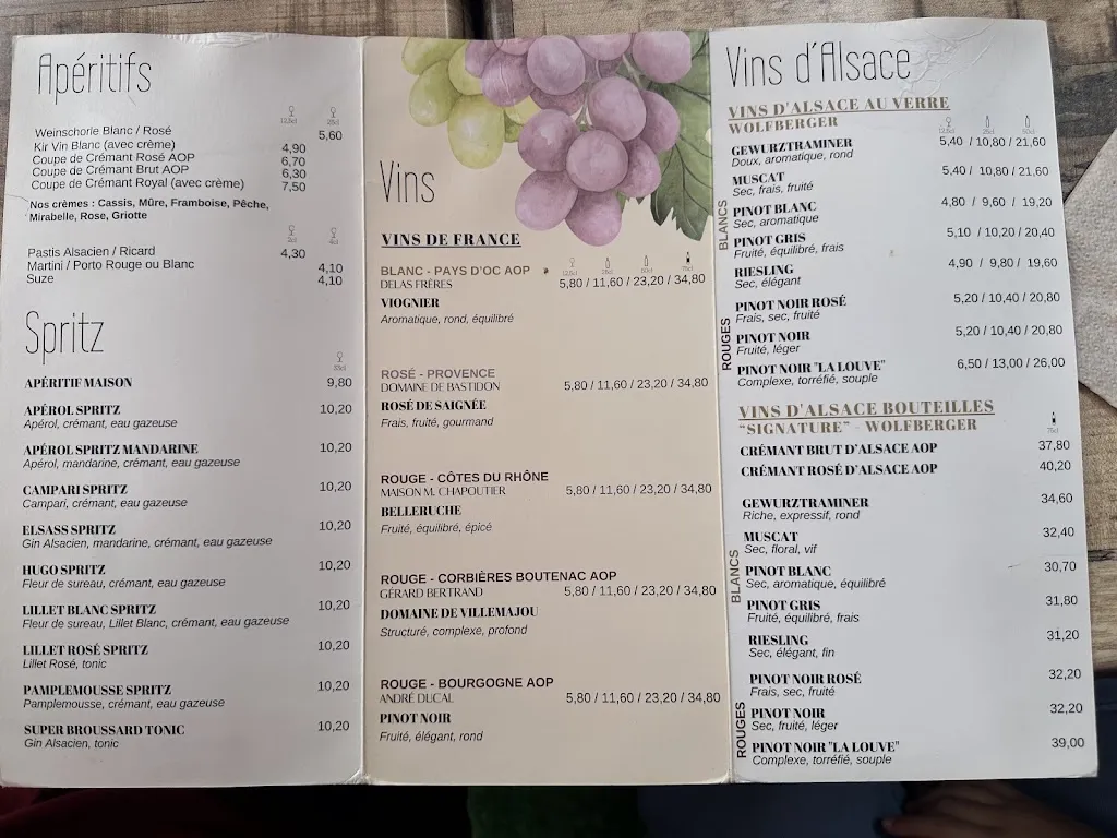 Menu_Les Bateliers_Colmar_imagen_2