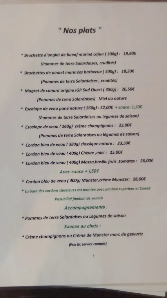 Menu_AU CORDON BLEU DE COLMAR_Colmar_image_1