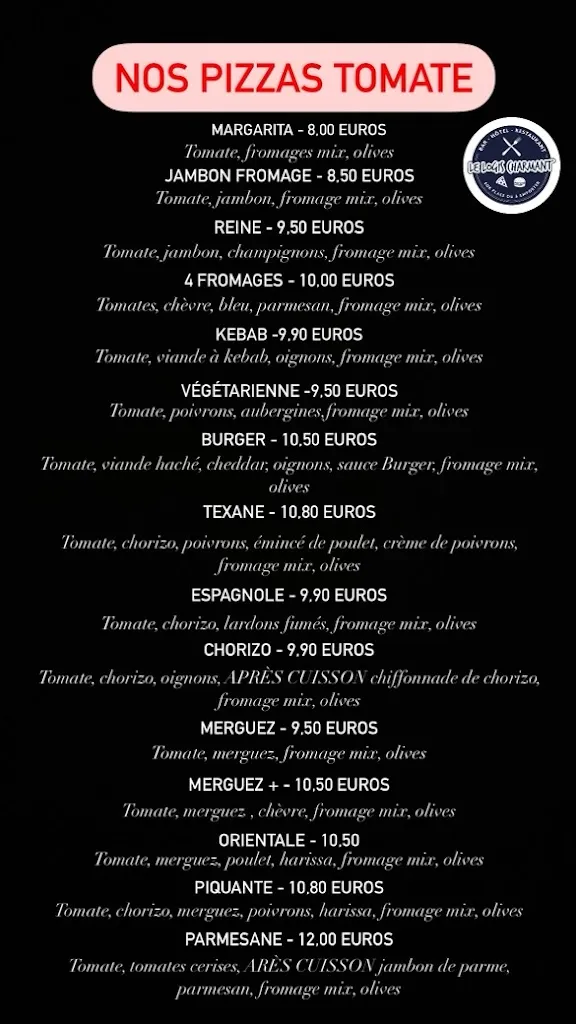 Menu_Le Logis Charmant_Charmes-sur-Rhône_image_1