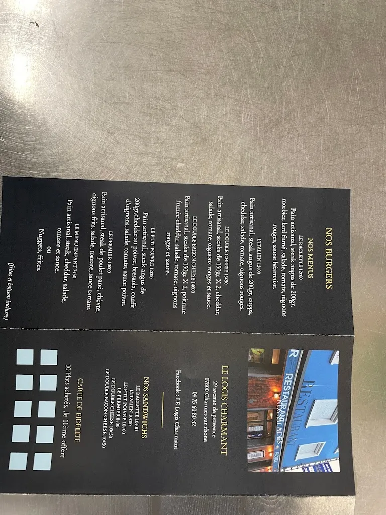 Menu_Le Logis Charmant_Charmes-sur-Rhône_image_3