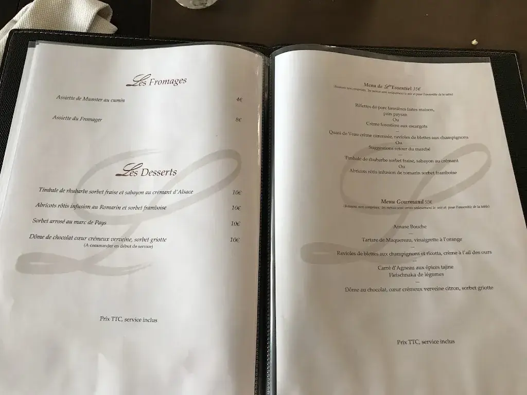 Menü_Restaurant L'Essentiel_Colmar_Bild_3