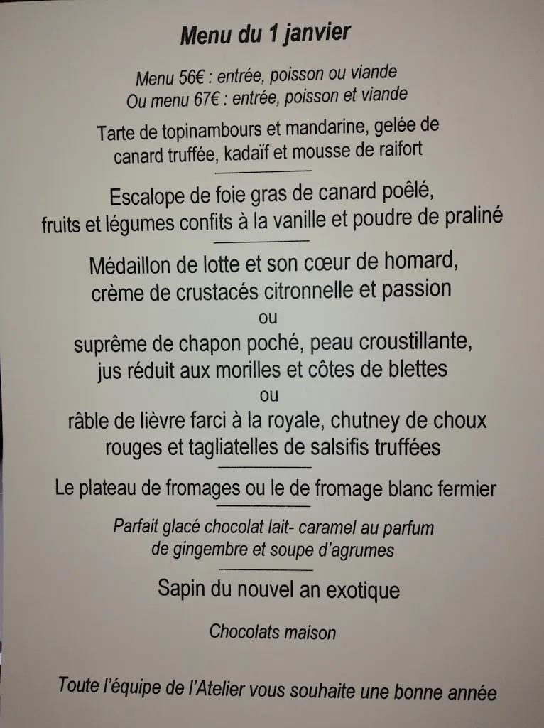 Menu_Restaurant L'Atelier Rongefer_Charlieu_image_1