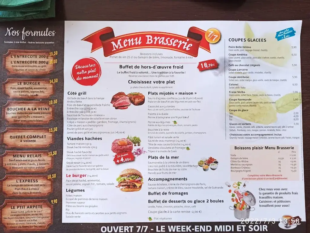 Menu_La Favorite, restaurant - traiteur_Pagny-sur-Meuse_image_1