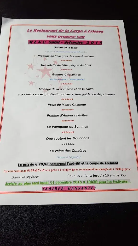Menu_Restaurant de la Carpe_Friesen_image_1