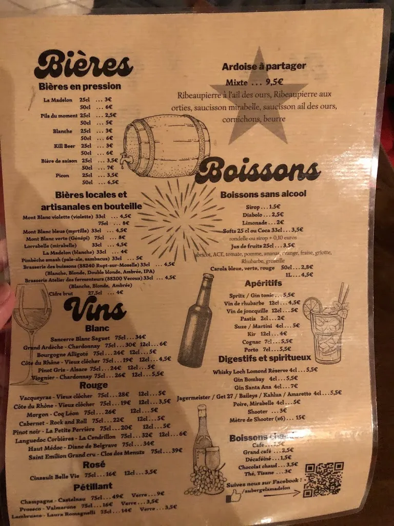 Menu_Auberge de la Madelon_Dommartin-lès-Remiremont_image_3