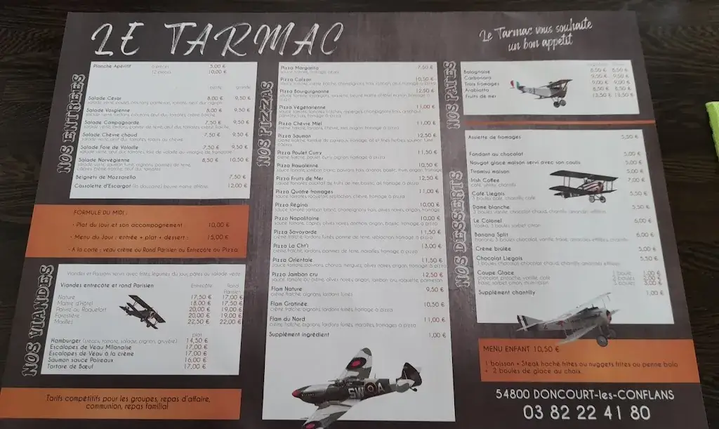 Menu_Restaurant Le Tarmac_Doncourt-lès-Conflans_image_1