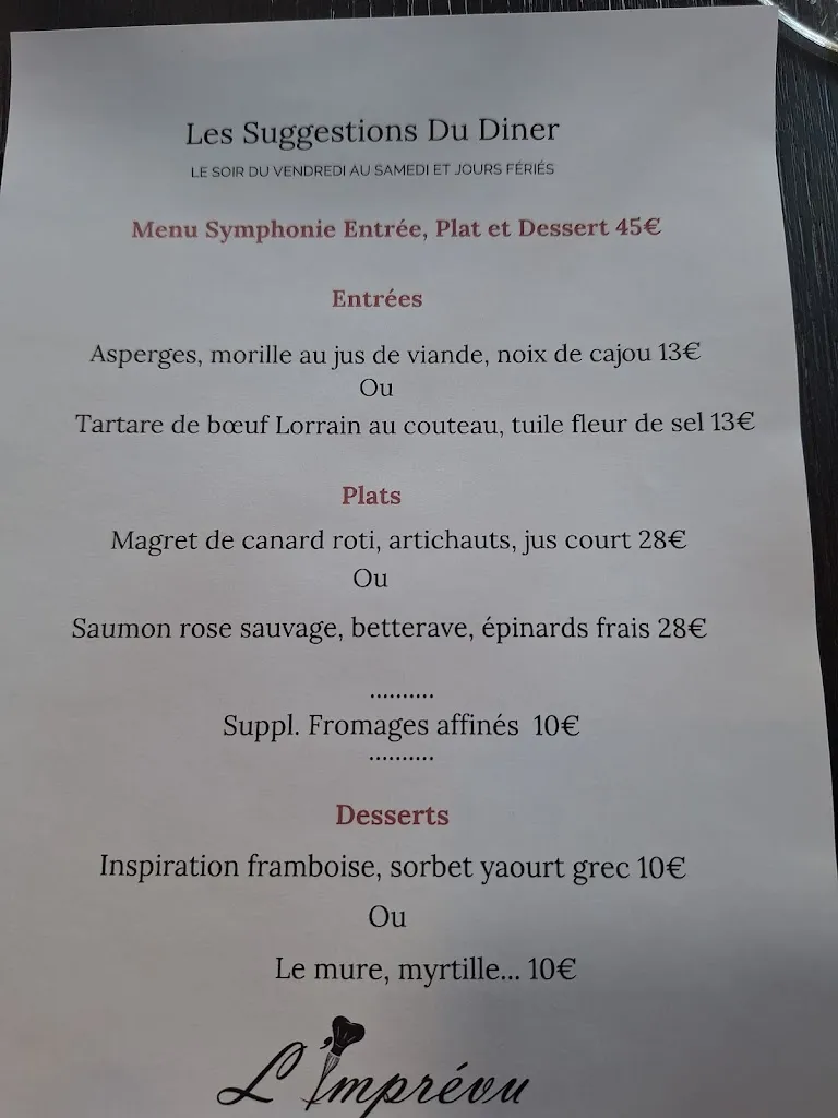 Menu_L'imprévu restaurant_Dombasle-sur-Meurthe_image_3