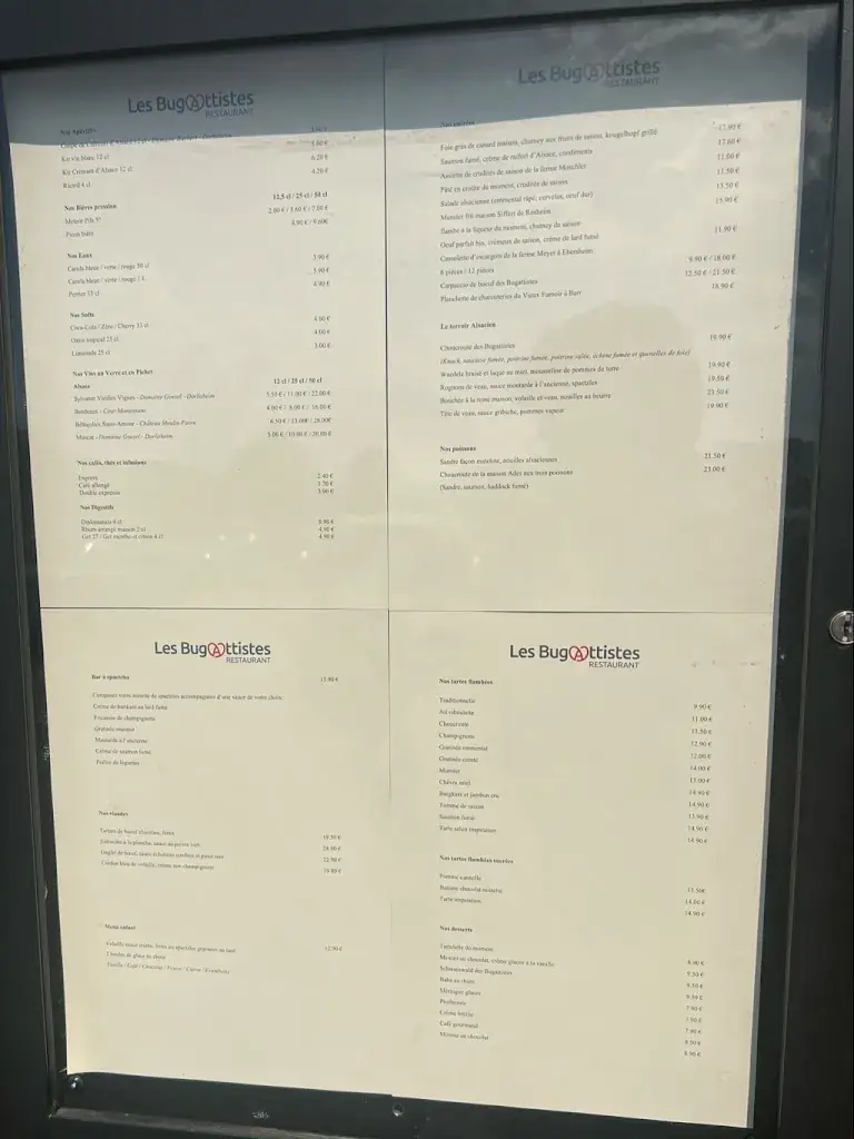 Menu_Les Bugattistes Restaurant Dorlisheim_Dorlisheim_image_1