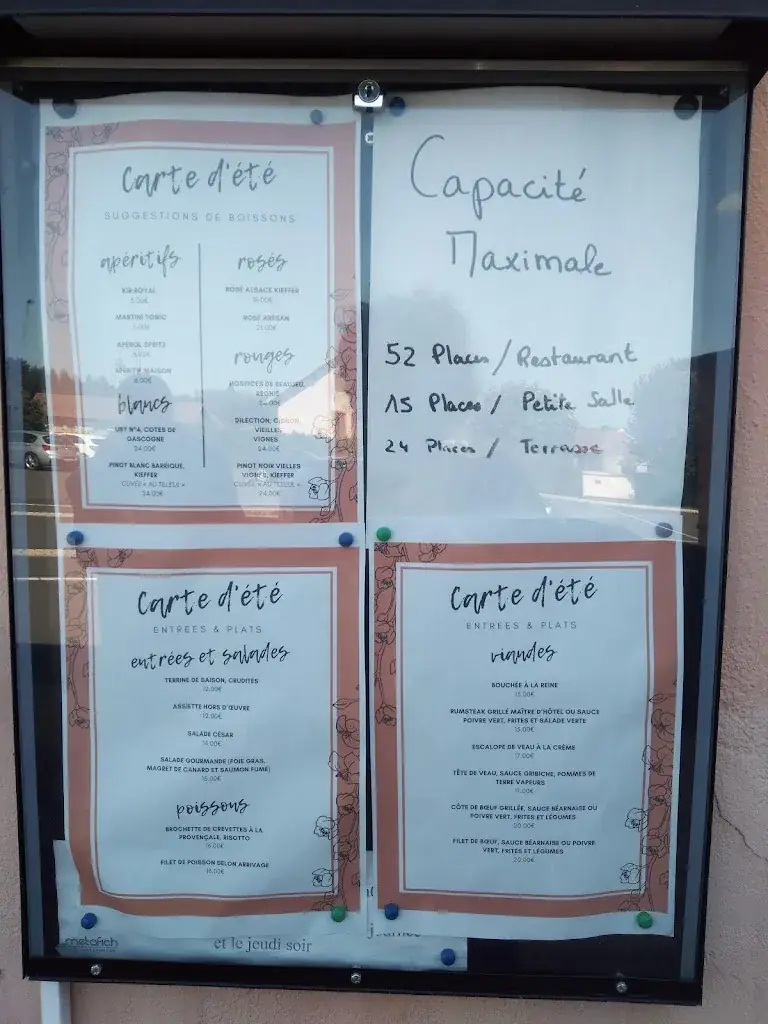 Menu_Restaurant Au Tilleul_Drulingen_image_1