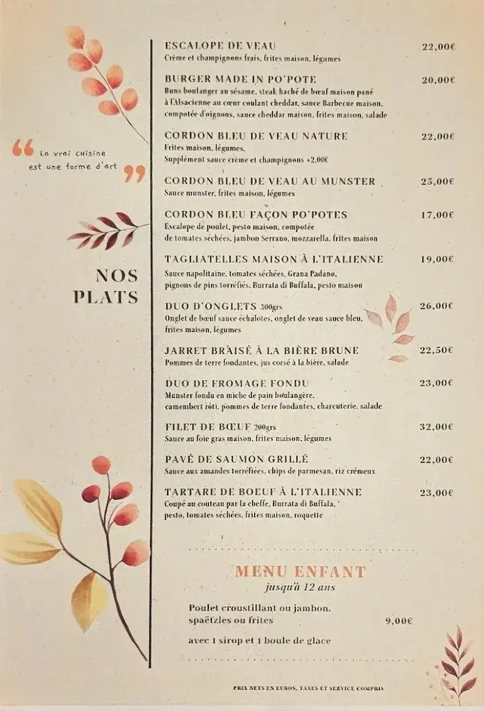 Menu_La Clé des Po'potes_Duttlenheim_image_2