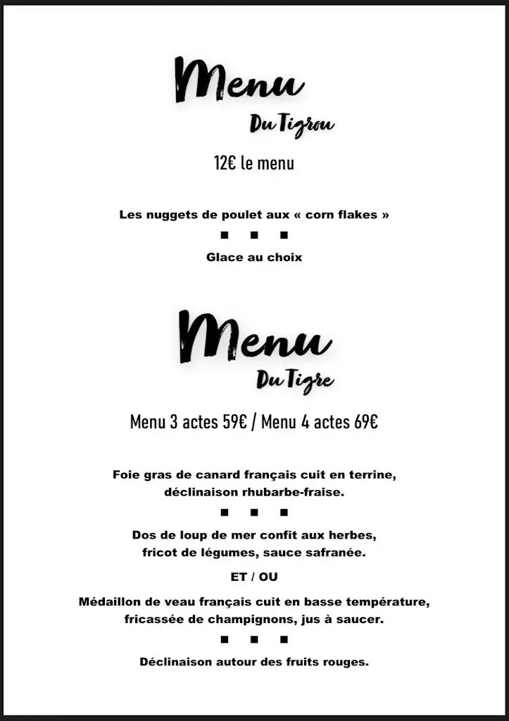 Menu_Restaurant au Tigre_Dalhunden_image_3