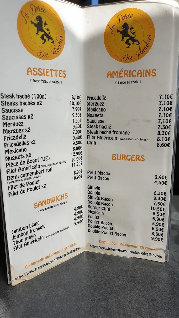 Menu_La Dorée Des Flandres_Dormans_image_4