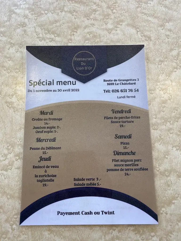 Menu_Restaurant du Lion d'Or_Châtelard-près-Romont_image_4