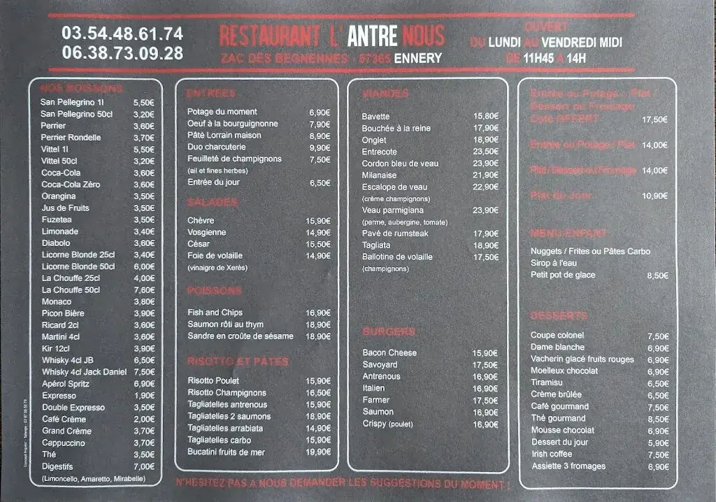 Menu_L'antre Nous_Ennery_image_1