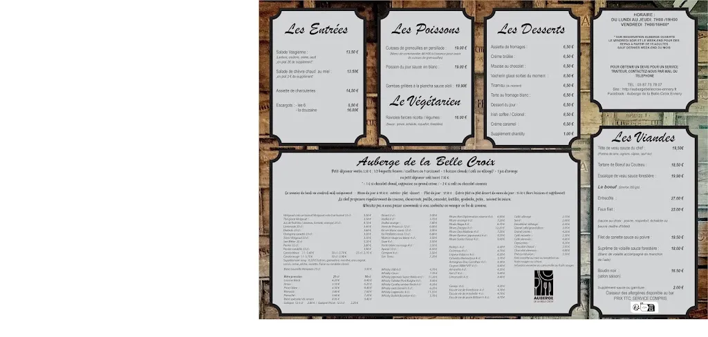 Menu_Auberge de La Belle Croix_Ennery_image_1