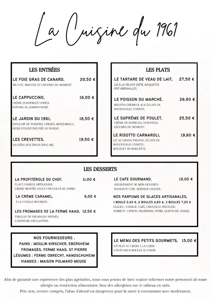 RESTAURANT LE 1961_Epfig_menu_image_1