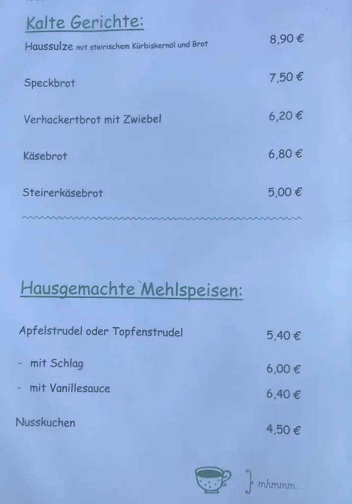 Menu_Alpengasthof Glösalm_Austria_image_3