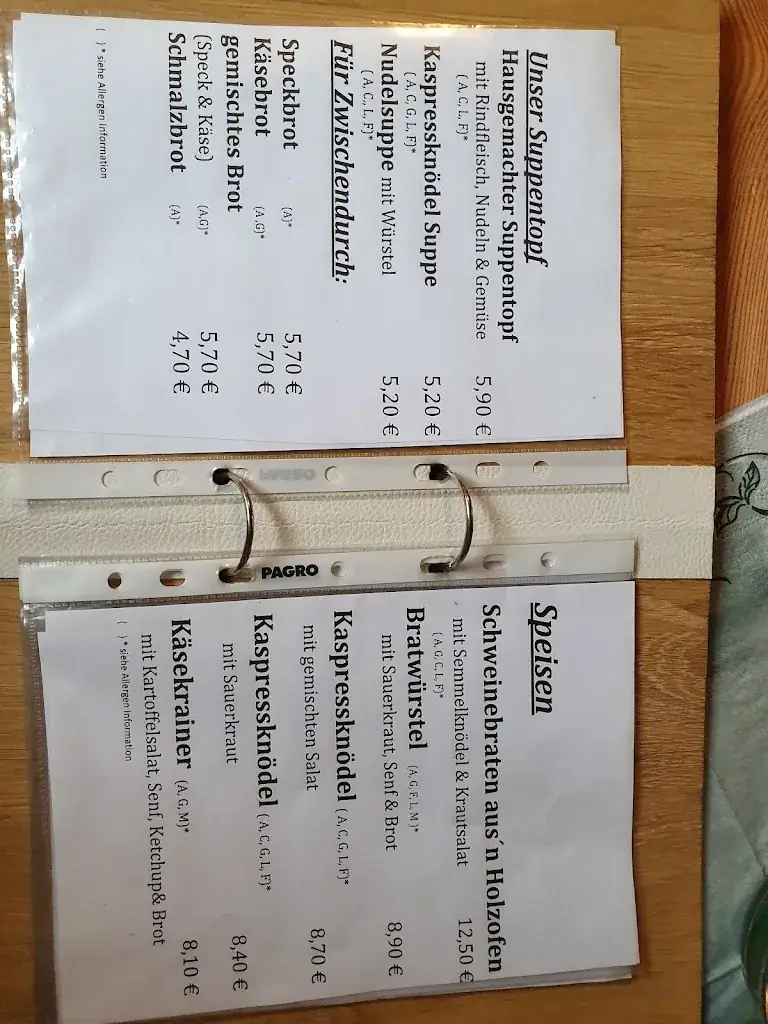 Menu_Holzmeister Alm am Hinteren Gosausee_Austria_immagine_3