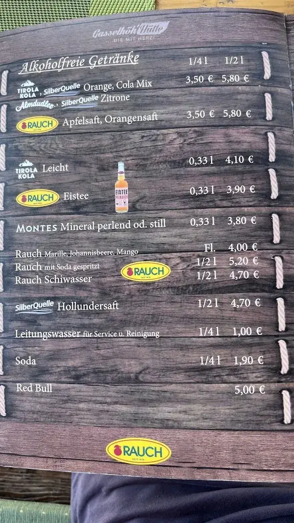 Menu_Gasselhöh Hütte_Austria_immagine_4