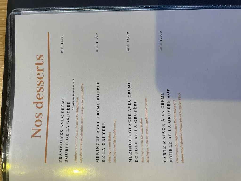 Menu_La Table des Chevaliers_Gruyères_image_2