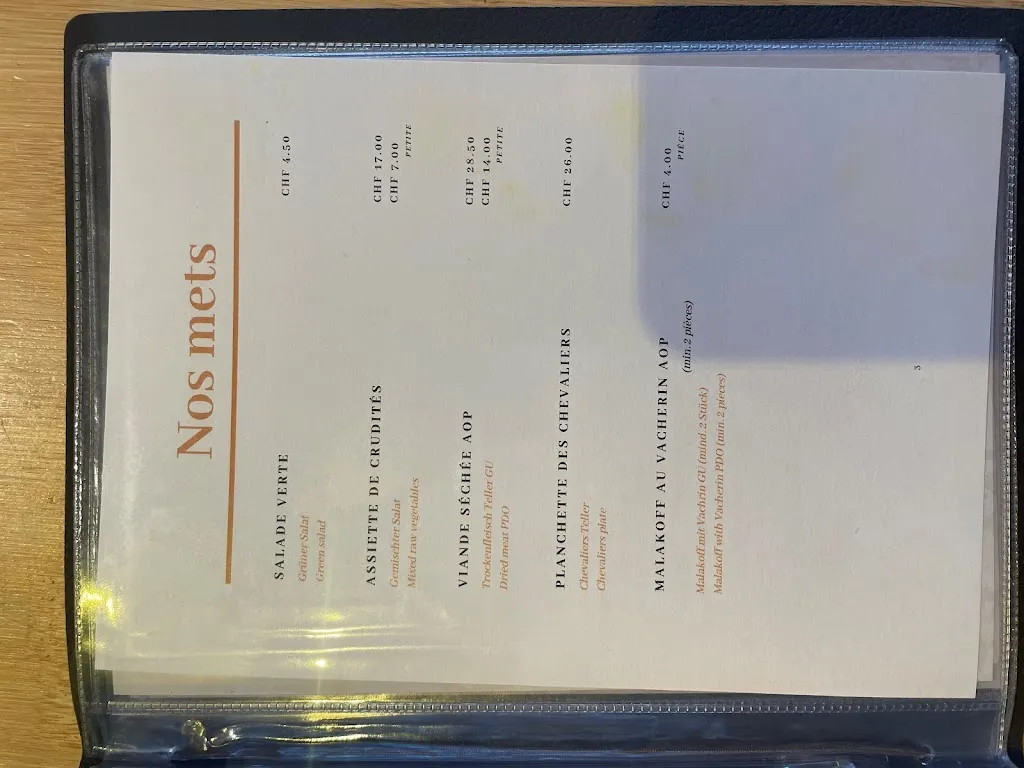 Menu_La Table des Chevaliers_Gruyères_image_3