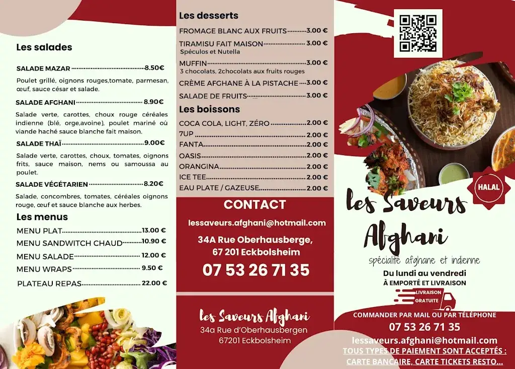 Menu_Les Saveurs Afghani_Eckbolsheim_image_1