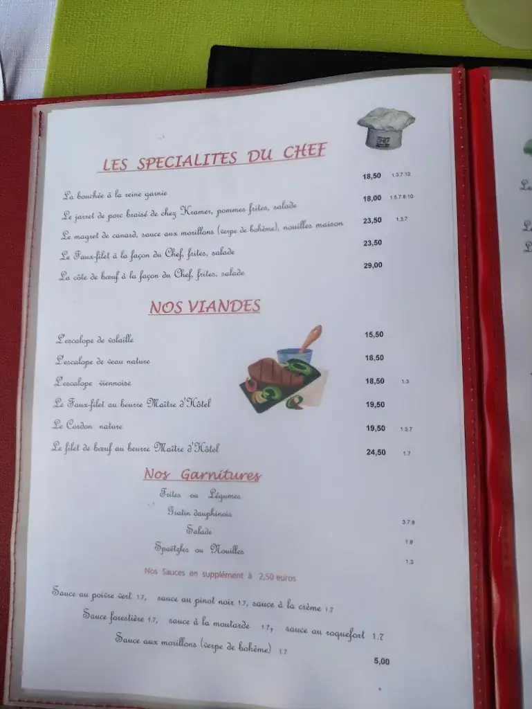 Menu_RESTAURANT AU BŒUF ROUGE_Ensisheim_image_2