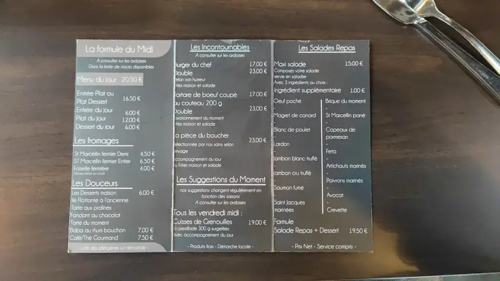 Menu_Restaurant l'Epicurien Corbasien_Corbas_image_3